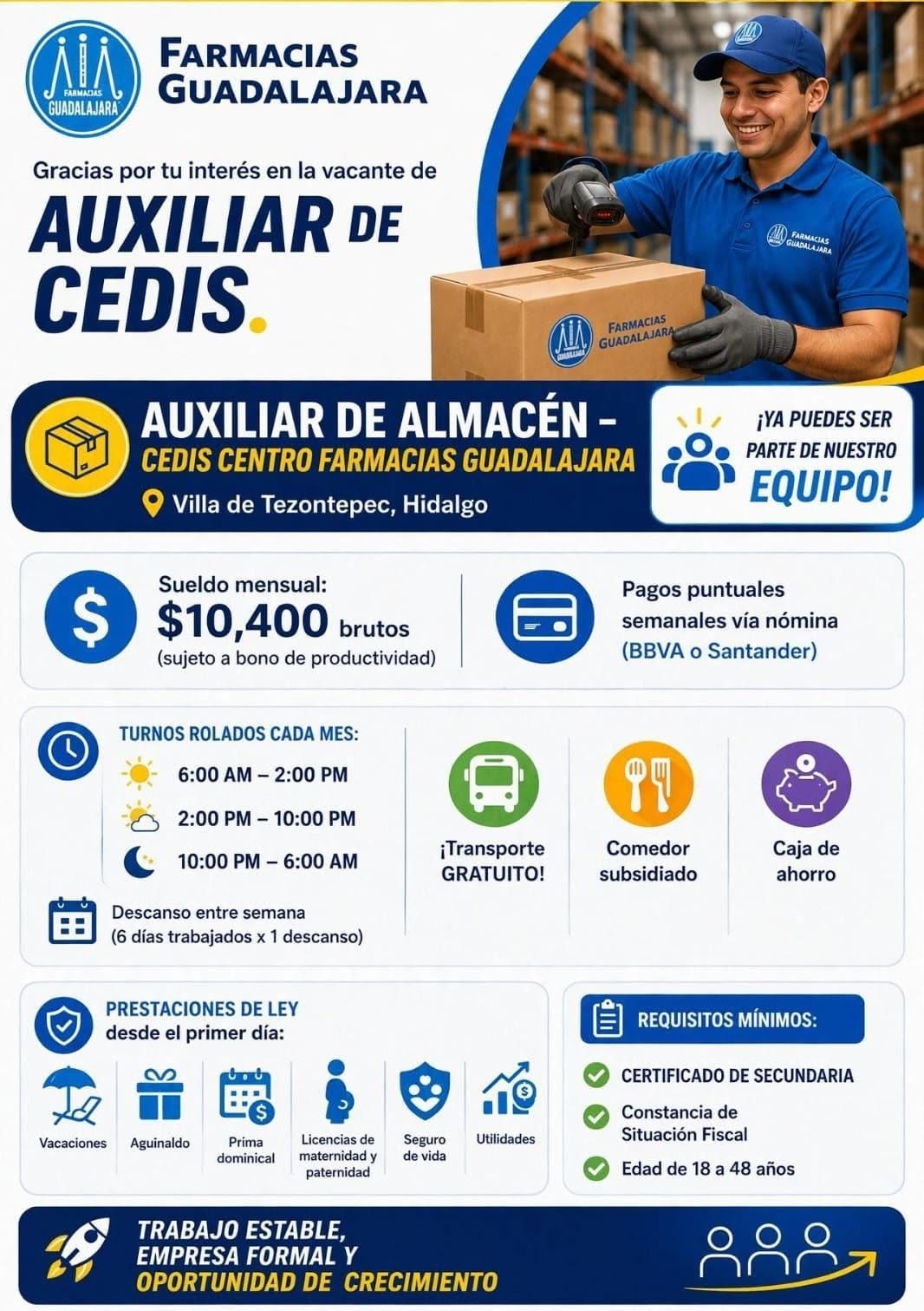 Auxiliar de Cedis